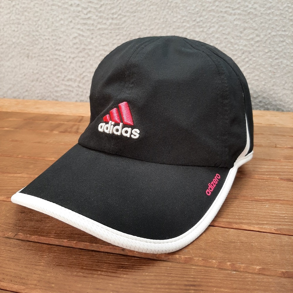 Adidas Hat Womens Black White Adizero Strap Back Golf‎ Tennis Jogging Gym Yoga